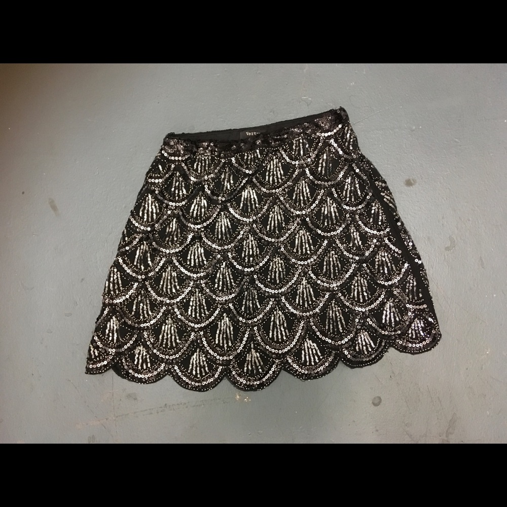 Sparkling sequin glitter skirt